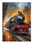 Buharlı Tren Mdf Tablo 25CMX 35CM 25X35 cm 1