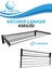 Duvara Monte Katlanabilir Çamaşır Askısı - 60X30 cm Gri 2
