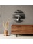 Yuvarlak Bölmeli 4 Parça Metal Mat Siyah Duvar Rafı Modern Dekoratif Metal Duvar Rafı, Daire 4'lü Siyah Dekoratif Antre Salon Otur 1