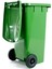 SY-6506 Eko Tekerlekli Kapaklı Plastik Çöp Konteyneri 120 Lt Yeşil 3