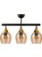 Üçlü Ufo Sarkit Avi̇ze Si̇yah Bal Rengi̇ Camli Gold Huni̇ 3