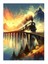 Köprü ve Buharlı Tren Mdf Tablo 25CMX 35CM 25X35 cm 1