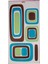 Duvar Çıkartma Stıcker Dekoratif Duvar Kağıdı,süs Kareli Mavi,yeşil Desen Pvc 61X30X0,5CM 2