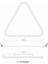Plafonia Tavan Tipi Plafonyer Üçgen LED Avize Ø60CM 32 Watt 5