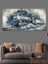 Kanvas Tablo Dumanlar Arasında Buharlı Tren 70X140 cm 3