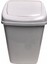 Polytime Sallanır Kapak Klink Fantastik Itmeli Çöp Kutusu Kovası / 5 Litre / Beyaz / 29X14X17 Cm. 1