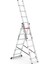 3x6 Basamaklı Üç Parçalı Çok Amaçlı Alüminyum Merdiven (TS6160) 3x6 Basamak 1
