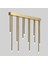 Pipe Plafonyer LED Avize 100 cm 12LI Boru Siyah 1