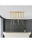 Pipe Plafonyer LED Avize 100 cm 12LI Boru Siyah 2