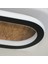 Plafonia Oval LED Plafonyer LED Avize Ahşap 80*16 cm 72 Watt 4