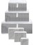 Valiz Içi 6'lı Düzenleyici Organizer Set Gri Çizgili 2