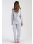 Kadın Uzun Kol Pijama Takım , 403032 4
