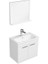 Ece Rubino Beyaz 60 cm Kare Lavabolu Banyo Dolabı 1