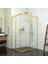 Gold Ri̇gel 6mm Şeffaf Cam Dikdörtgen Duşakabin 70X90 cm 1