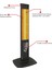 Nobility 2500 Watt Kule Tip Elektrikli Infrared Dik Isıtıcı Karbon Soba (Siyah) 4