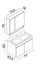 Home Asya 80 cm Mdf Banyo Dolabı Seti Beyaz 80 cm 3