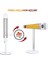 Kule Tipi Elektrikli Isıtıcı 2500 W Smart-Fr Beyaz Karbon Infrared IP55 3