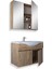 Kahire 65 cm Mdf Banyo Dolabı Seti Atlantik Çam 2