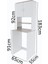 AE-2042 Solo Çamaşır Makinesi Dolabı, Banyo Dolabı, 4 Raflı, Kapaklı, Beyaz Dolap 3