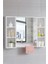Azzuri̇ Furniture Aynalı Havlu Askılıklı 8 Bölmeli 1 Kapak Asma Banyo Dolabı 70X70CM AZR-0121 1