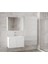 Estella-Ea Beyaz 80 cm Mdf-Ayna Dolaplı, Seramik Lavabolu Banyo Dolabı Takımı 3
