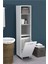 Açık Çamaşır Sepetli Banyo Dolabı 1
