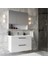 Batum 80 cm Mdf Banyo Dolabı Seti Beyaz 1