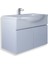 Kahire 80 cm Mdf Banyo Lavabolu Alt Dolap Beyaz 1