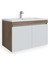 Tokyo 65 cm Mdf Banyo Lavabolu Alt Dolap Kafkas Meşe - Beyaz 1