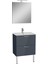 Mia 75073 Banyo Dolabı Seti Çekmeceli, Ayaklı, 60 Cm, Antrasit 1
