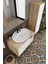 Lale Beyaz 80 cm %100 Mdf Lavabolu Banyo Dolabı + Aynalı Dolap+ Boy Dolabı 2