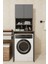 Çamaşır Makinesi Dolabı Hayzum 180*066*55 Banyo Kiler Dolabı Antrasit 3