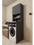 Çamaşır Makinesi Dolabı Hayzum 180*066*55 Banyo Kiler Dolabı Antrasit 4