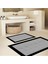 Kazayağı Desen Banyo Paspası, Gri Siyah Paspas, Kaymaz Taban Klozet Takımı, Dekoratif Paspas, 60X100 cm 2