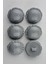 Plastik Bombeli Yuvarlak Gri Kaban Çeket Hırka Yelek Düğmesi 6 Adet 1