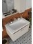 Banyo Selvi 80 cm Demonte Banyo Dolabı Aynalı Dolaplı Üst Dolap Lavabo 2