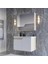Napoli 80 cm Mdf Banyo Dolabı Seti Antrasit Beyaz 6