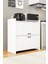 AE-3060 Forum Beyaz 4 Kapakli, 4 Rafli, Çok Amaçli Dolap,ayakkabilik, Kahve Köşesi̇, Balkon, Banyo, 4