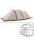 Cloud Vessel UPF50+ Snow Skirt 4-6 Kişilik Tünel Çadır M 3