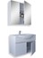 Kahire 80 cm Mdf Banyo Dolabı Seti Beyaz 2