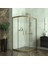 Bronze Si̇ri̇us 6mm Şeffaf Cam Asimetrik Oval Duşakabin 100X130 cm 1