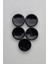 Küçük Boy Akrilik Deliksiz Düz Siyah Hırka Çeket Yelek Düğmesi 5 Adet 1