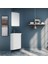 Zag 45 cm Beyaz Köşe Mini Banyo Dolabı Takımı 1