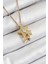 Zirkon Taşlı Sallantılı Yıldız Model Gold Renk Kadın Kolye - EBJ250711W36528 1
