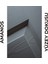 Amanos Amerikan Panel Kapı 77X203 cm Banyo Kapısı Gri 10/13 2