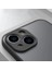 iPhone 13 ve 14 Uyumlu Kamera Korumalı Mat Transparan Plastik Arka Kapak Tpu Silikon Kenarlar Şık ve Dayanıklı Koruma Hux Kılıf Kapak (Siyah Harita) 2