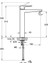 Artema Root Square Lavabo Bataryası A42733 Çanak - Krom 2