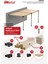 Sarar Ahşap Pergola Seti Duvardan Iki Bölümlü 90X90 mm Ahşaplar ve Tente Dahil 1