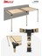 Sarar Ahşap Pergola Seti Duvardan Iki Bölümlü 90X90 mm Ahşaplar ve Tente Dahil 2