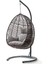 Clas Swing Salıncak, Kahve Rattan Gri Kumaş 1